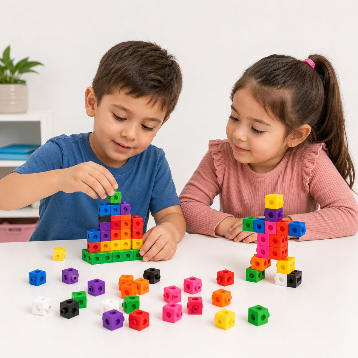 Cubos de Encaje Unifix 200 Piezas Matemáticas Método Singapur