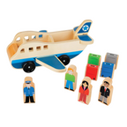 Avión de Madera Didáctico con Pasajeros y Equipaje - Titina