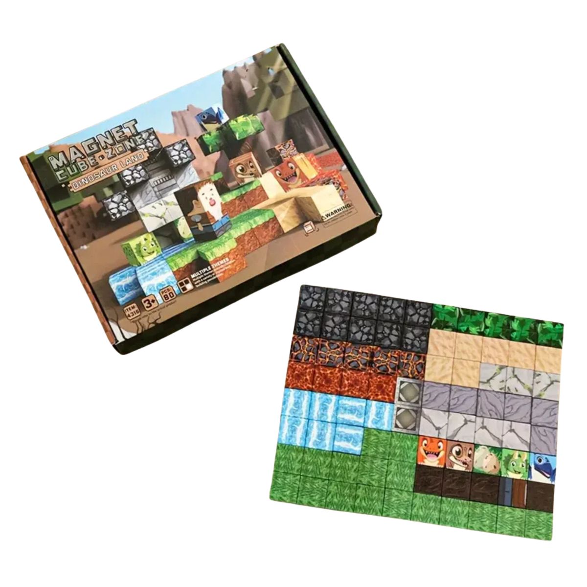 Caja Bloques Magnéticos Cubos Pixel 80 Piezas - Titina