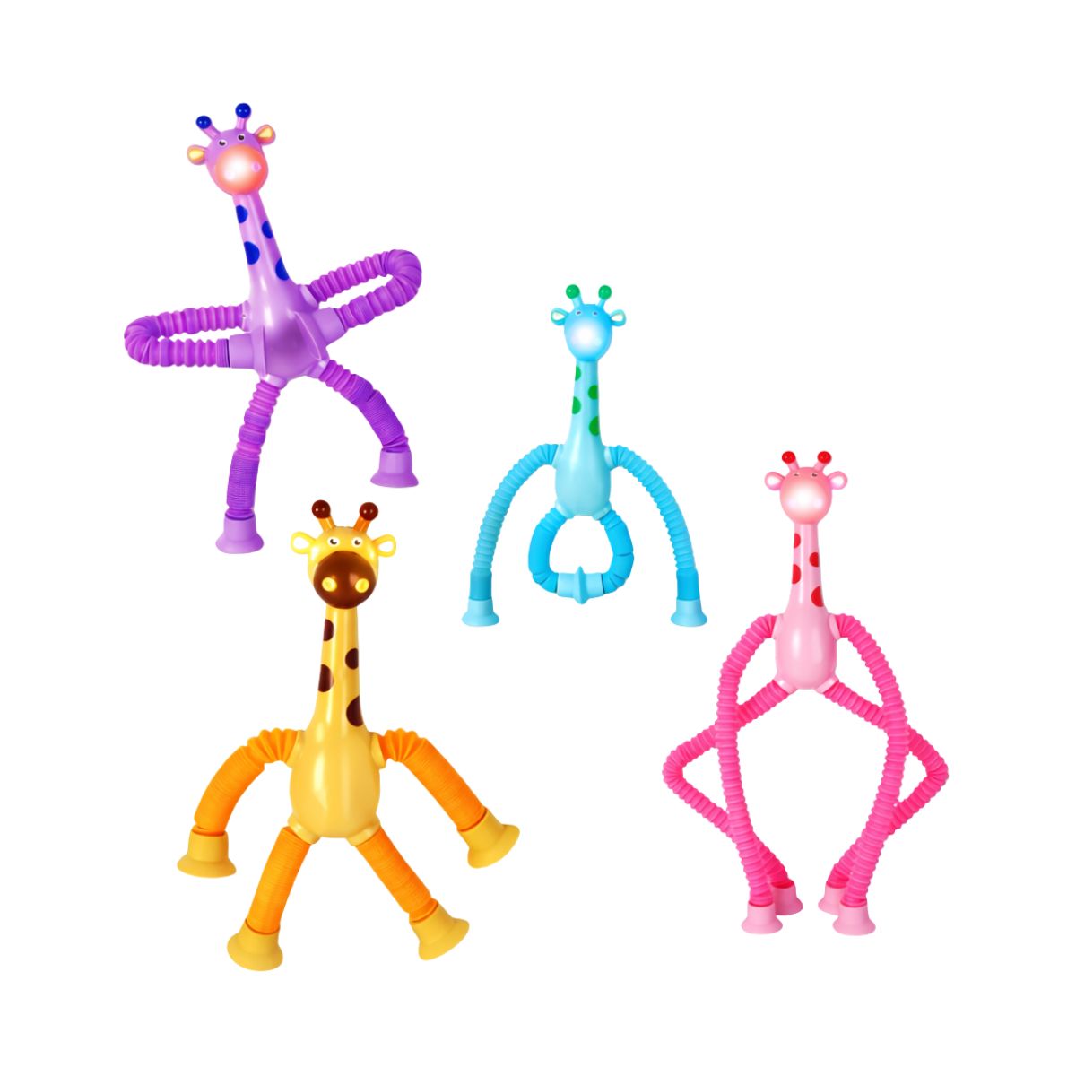 Jirafas con Luz y Ventosa Sensorial - Titina