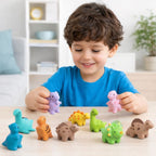 Juego de Emparejamiento y Encaje de Dinosaurios 10pzas Niño Jugando - Titina
