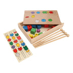 Juego de Secuencias con Cuentas de Madera Montessori Accesorios - Titina
