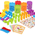 Juguete Montessori Clasificación y Conteo Animalitos 63 piezas - Titina