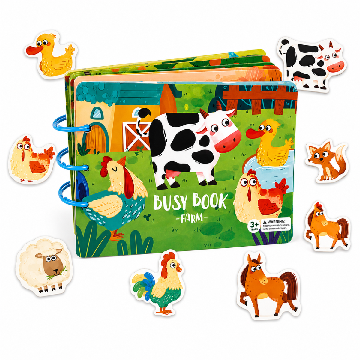 Libro Montessori de Actividades La Granja Animalitos - Titina
