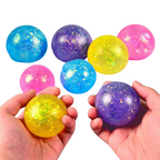 Pelota Squishy Antiestrés con Brillos Sensorial Colores Surtidos - Titina