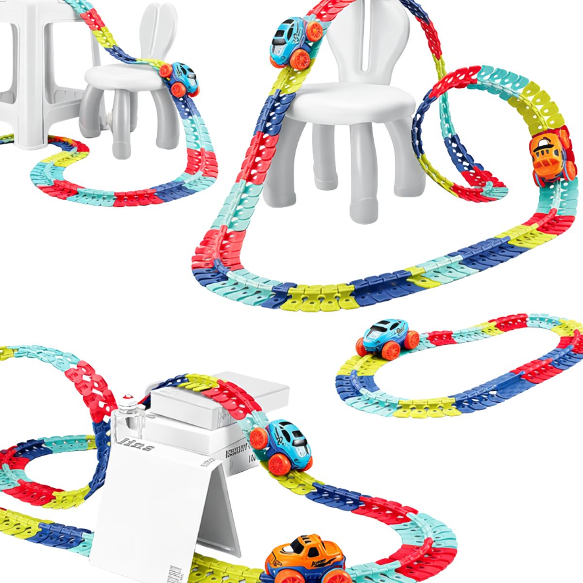 Pistas de Autos Mágica Flexible 92 Piezas - Louicid