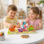 Puzzle De Madera Dinosaurios Didáctico Para Niños en casa - Titina