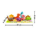 Puzzle De Madera Dinosaurios Didáctico Para Niños Medidas - Titina