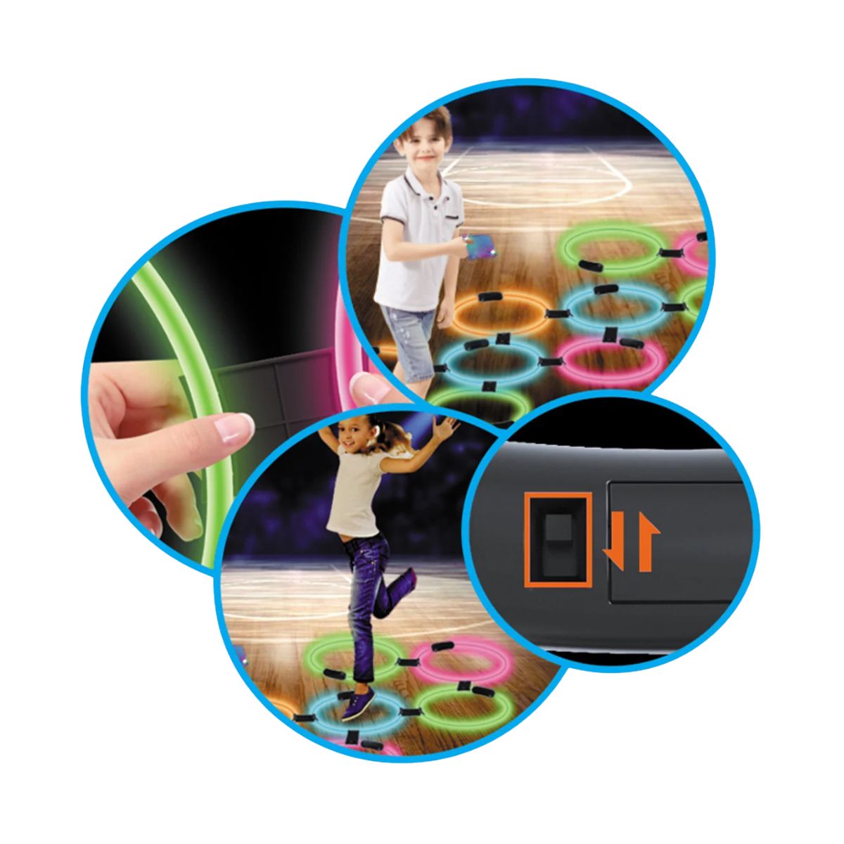 Set de 10 Aros de Neón para Saltar Niños On Off - Titina