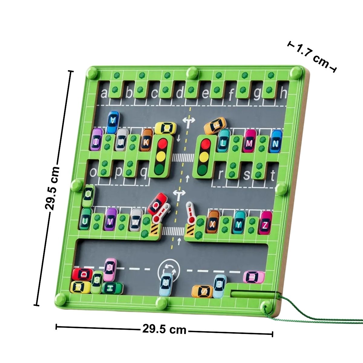 Tablero Magnético Laberinto de Autos Didáctico Medidas - Titina