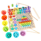 Tablero de Clasificación 6 en 1 de Madera Montessori - Titina