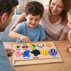 Tablero de Clasificación de Colores y Frutas Juego Familiar - Titina