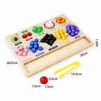Tablero de Clasificación de Colores y Frutas Medidas - Titina